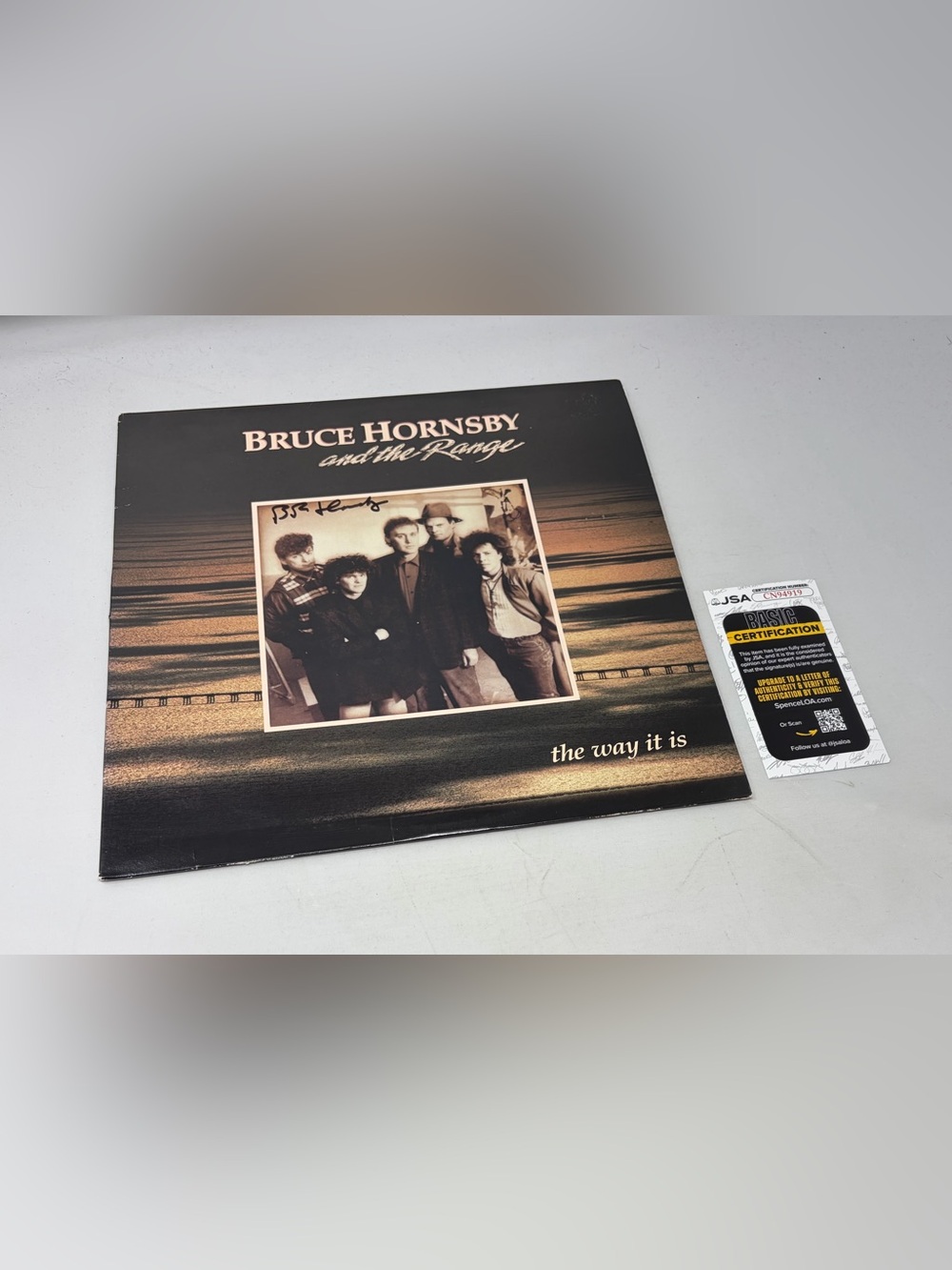 Bruce Hornsby signed The Way It Is Album‎ JSA COA